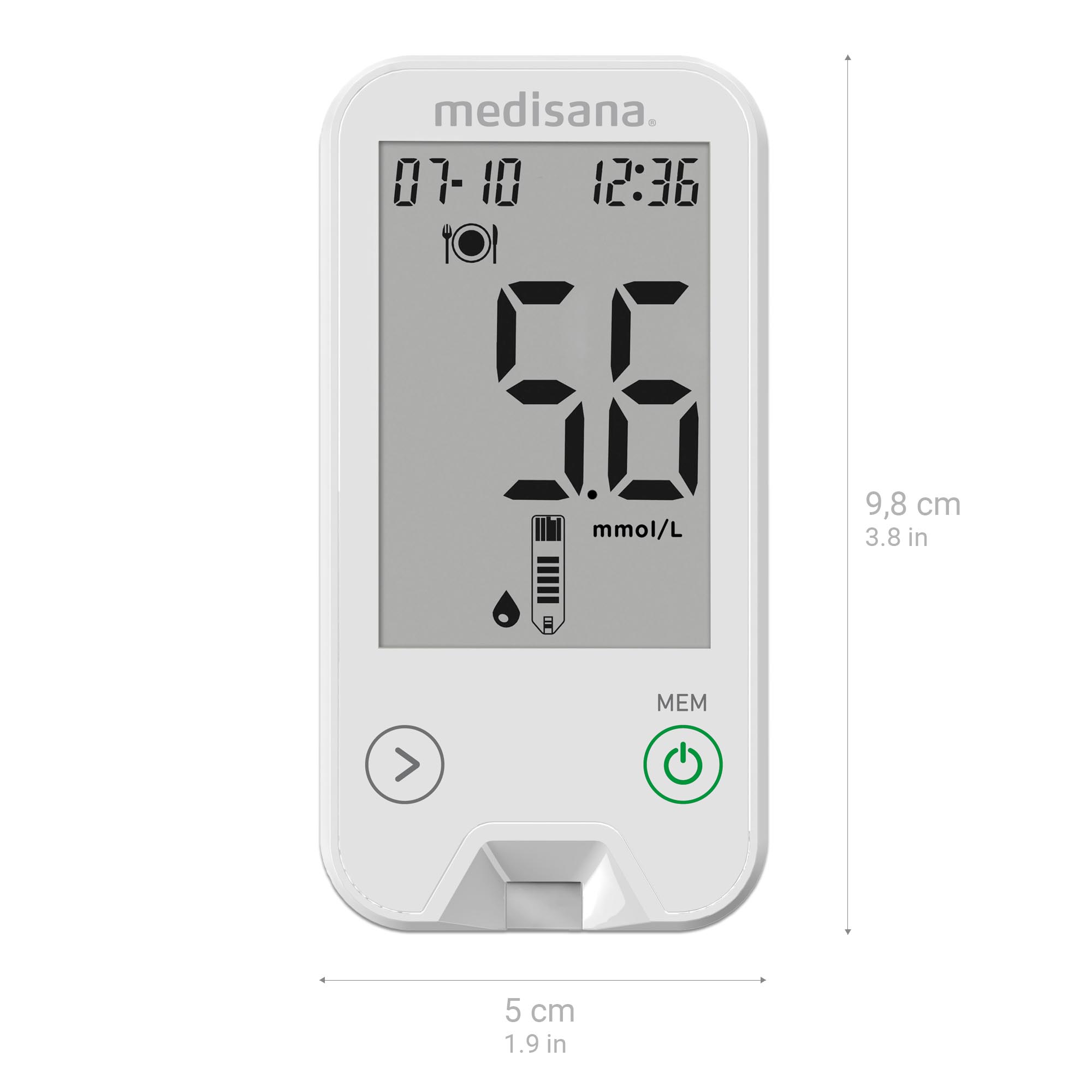 MediTouch 2 mmol/L | Blutzuckermessgerät