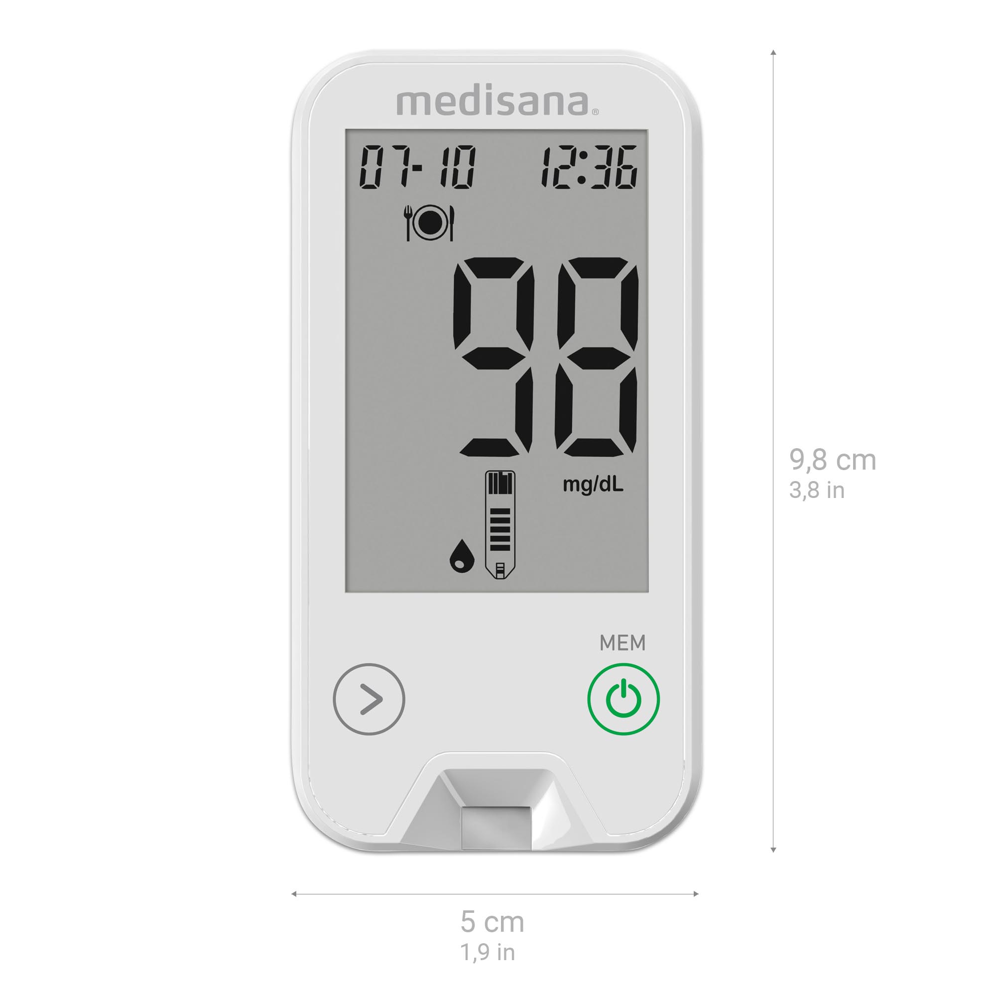 fc39e7a2b48bfa57317e0064c9b35064 MediTouch 2 mg/dL | Blutzuckermessgerät