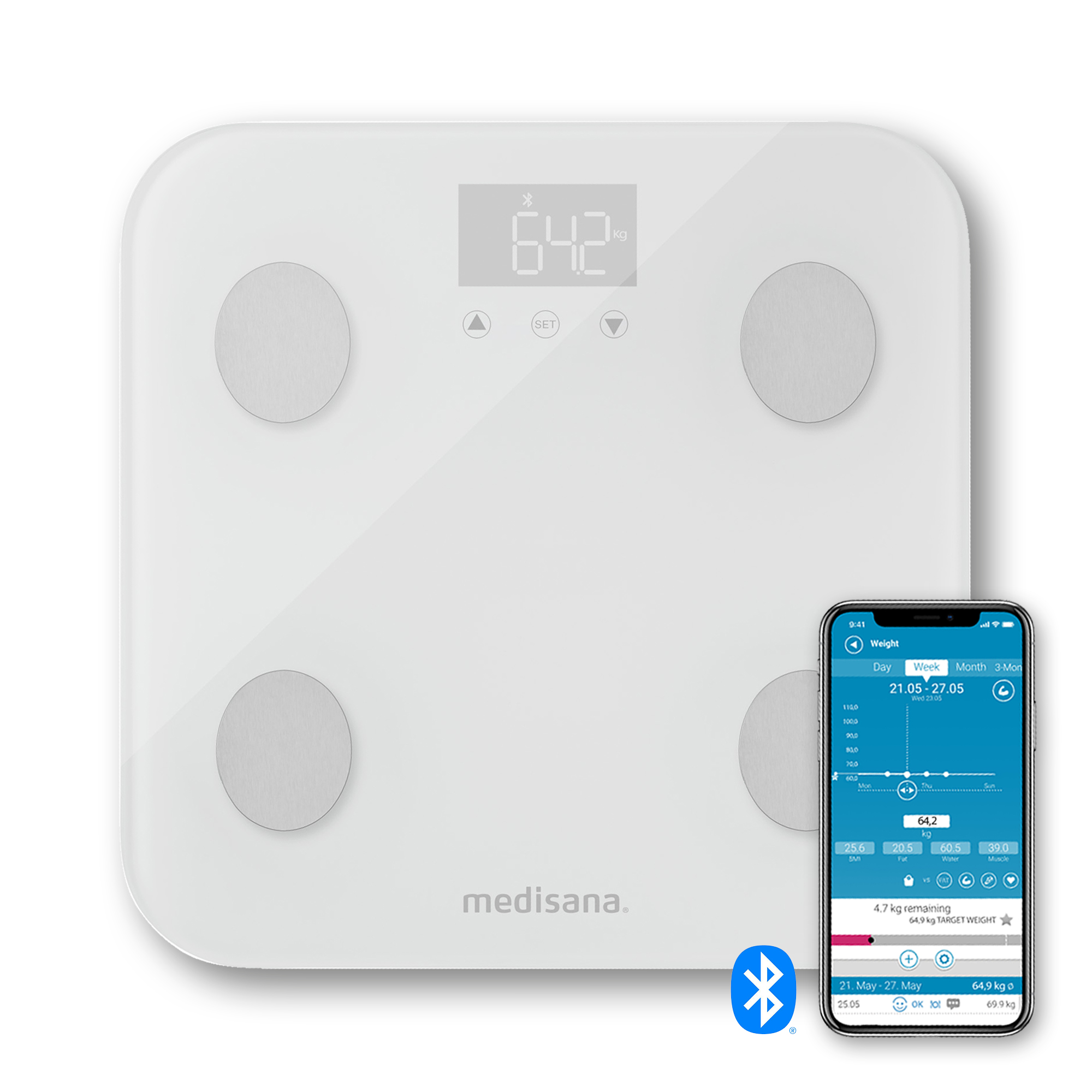 BS 600 connect | Wifi & Bluetooth Körperanalysewaage