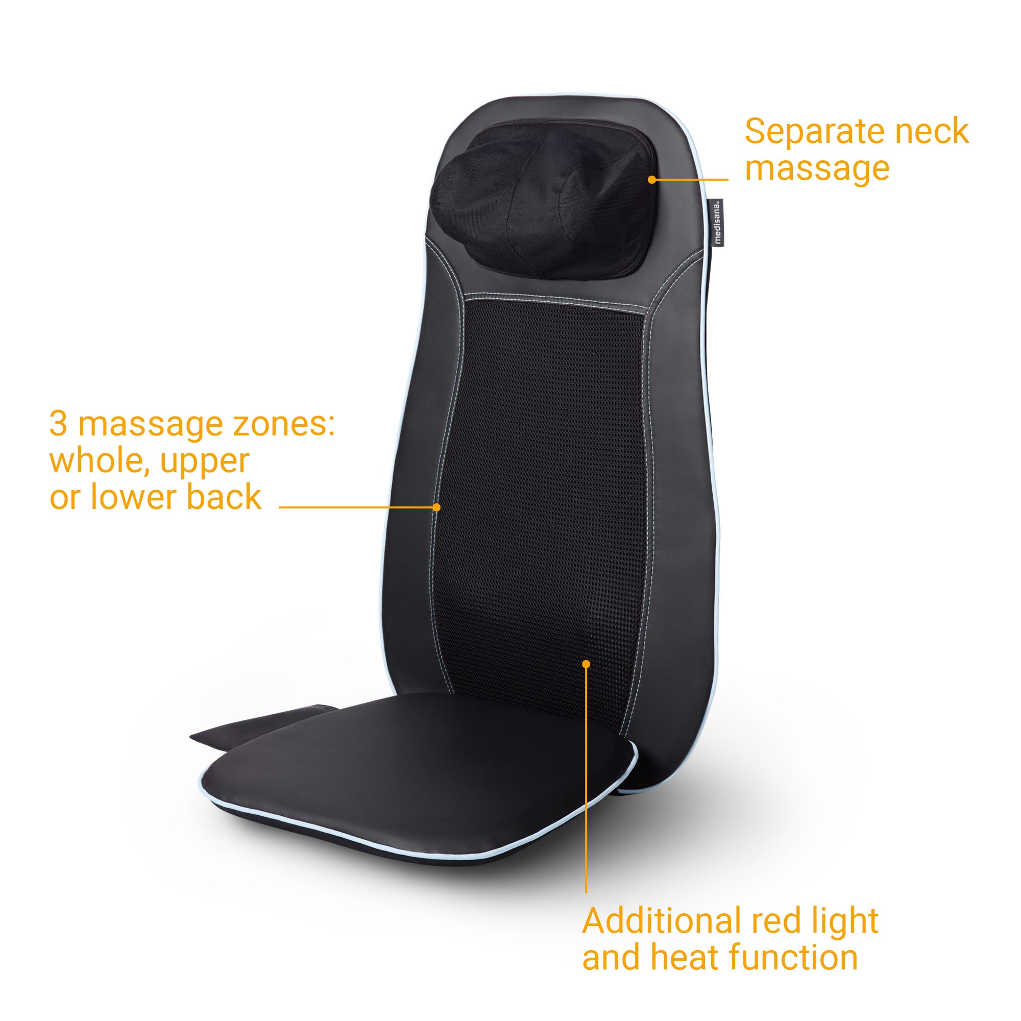 MCN blau | Shiatsu-Massagesitzauflage