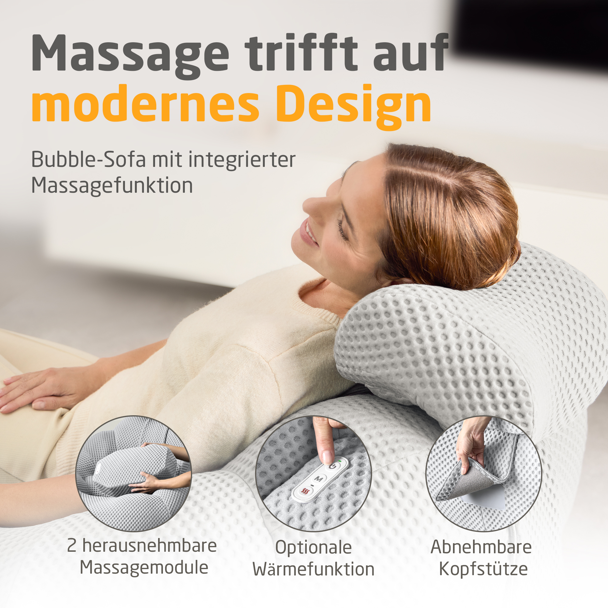 RS 100 | Bubble sofa - hellgrau