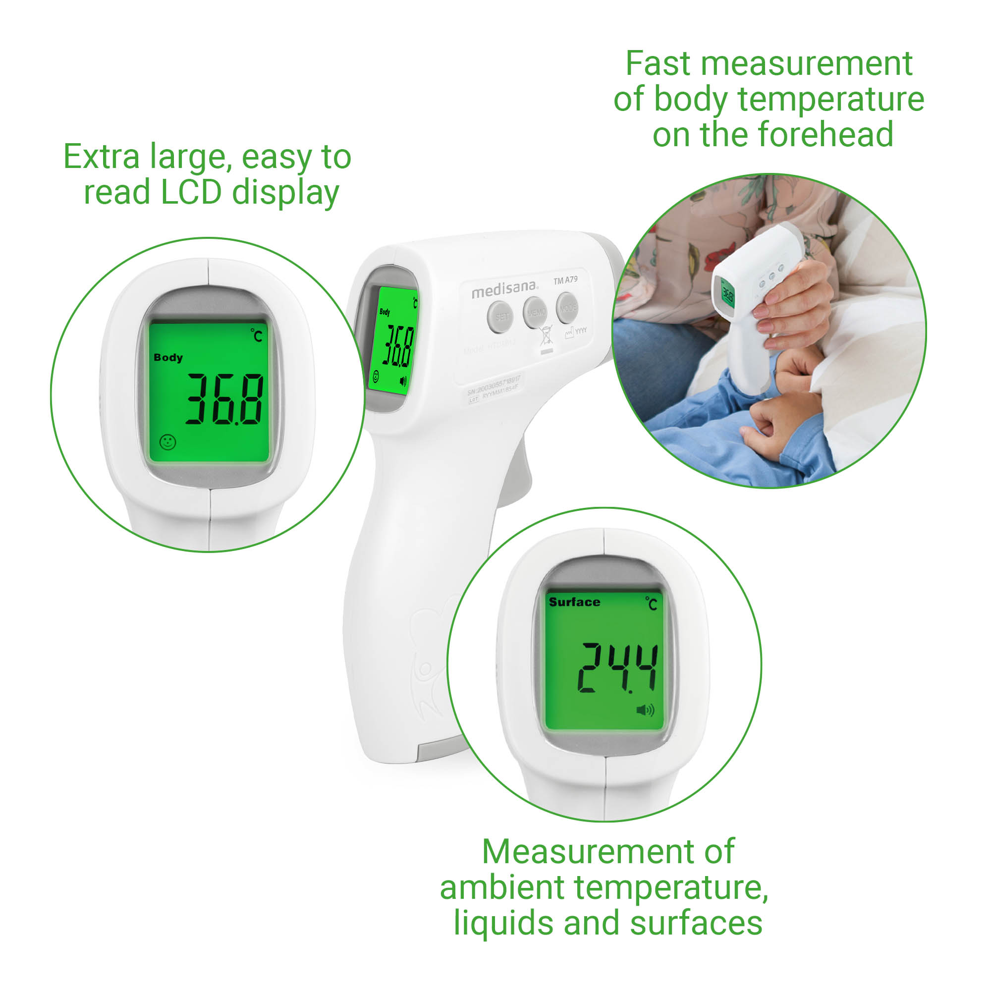 TM A79 | Infrarot-Körperthermometer